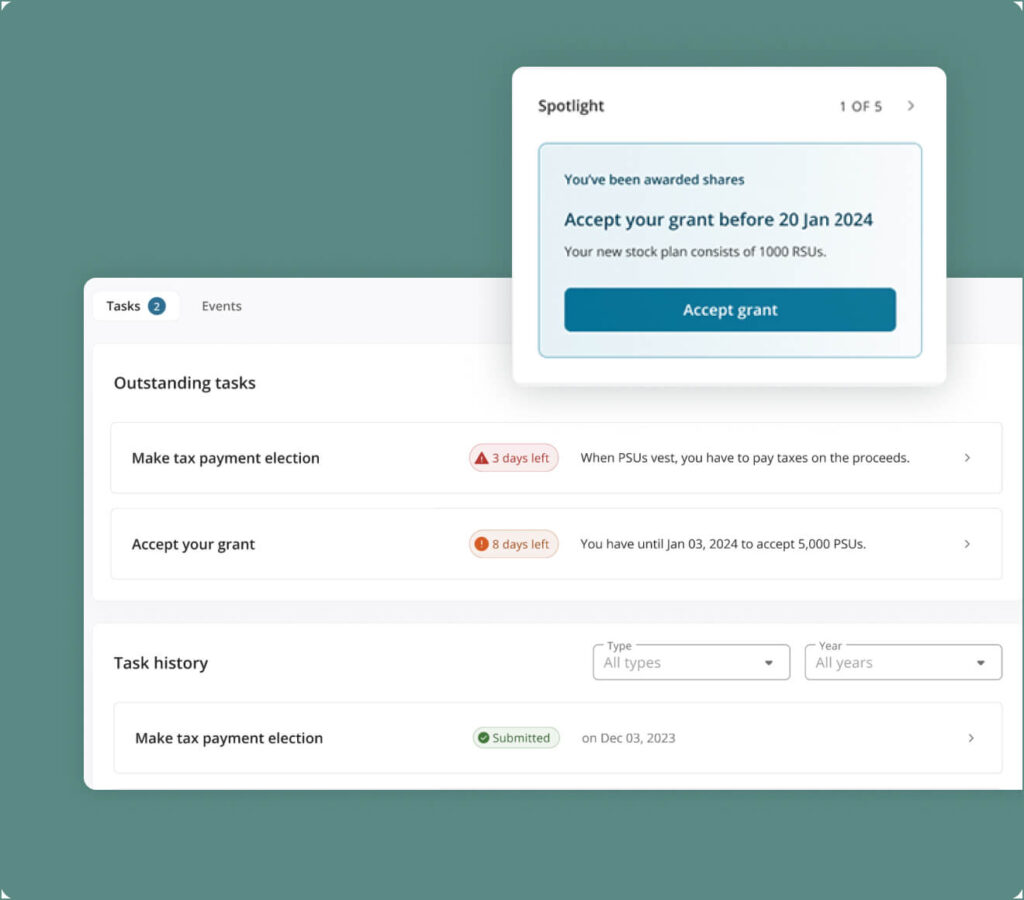 Stock plan administration demo